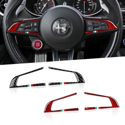 Suitable for Alfa Romeo Giulia 952 Stelvio 949 2017-2019 Automotive Steering Wheel Cover Decal Carbon Fiber Decal Interior