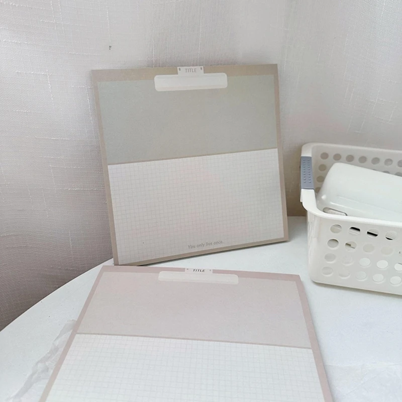 Bloco notas rasgável, 50 páginas, folha gradeada, bloco escrita, bloco notas, y9rf