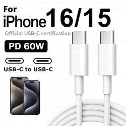 60W C To C Type-C Cable USB C PD Fast Charging Charger Wire Cord For Macbook iPad Samsung Xiaomi Huawei Honor Type C USB C Cable