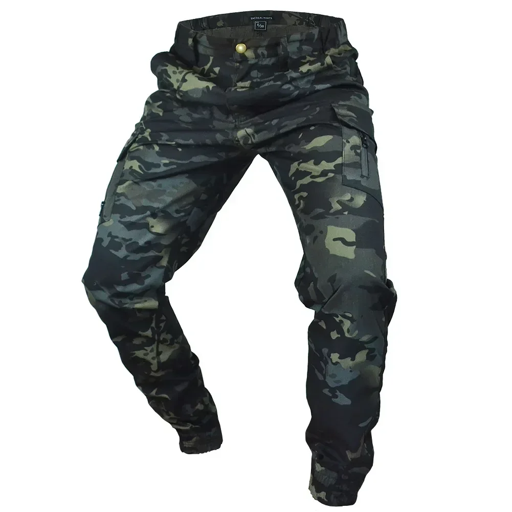 Men\'s Tactical Joggers Outdoor Ripstop Cargo Hunting Pants Wear Resistant Working Clothing Hiking Casual Pants Streetwear