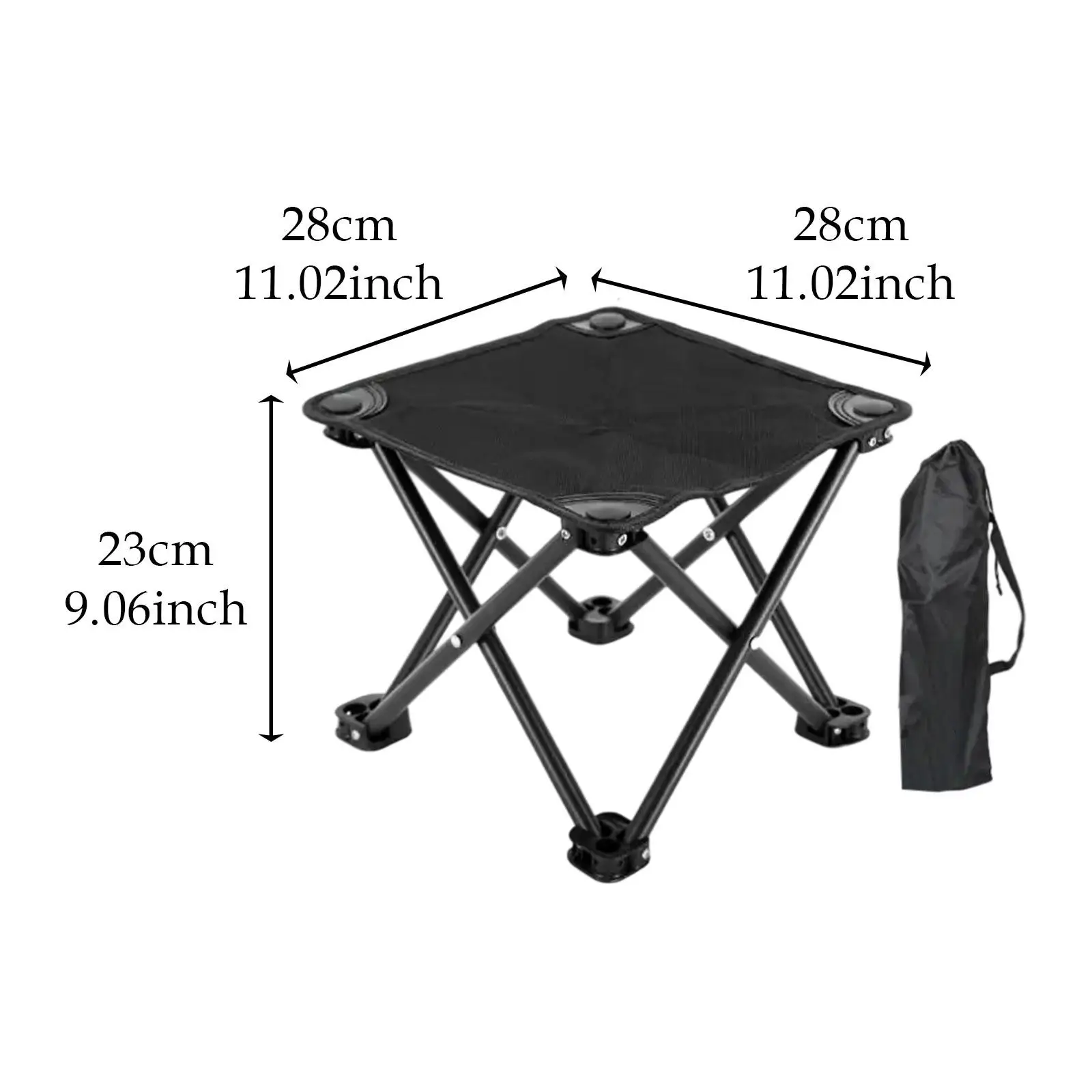 캠핑 의자 공원 해변 여행을 위한 운반 가방이 있는 야외 접이식 의자