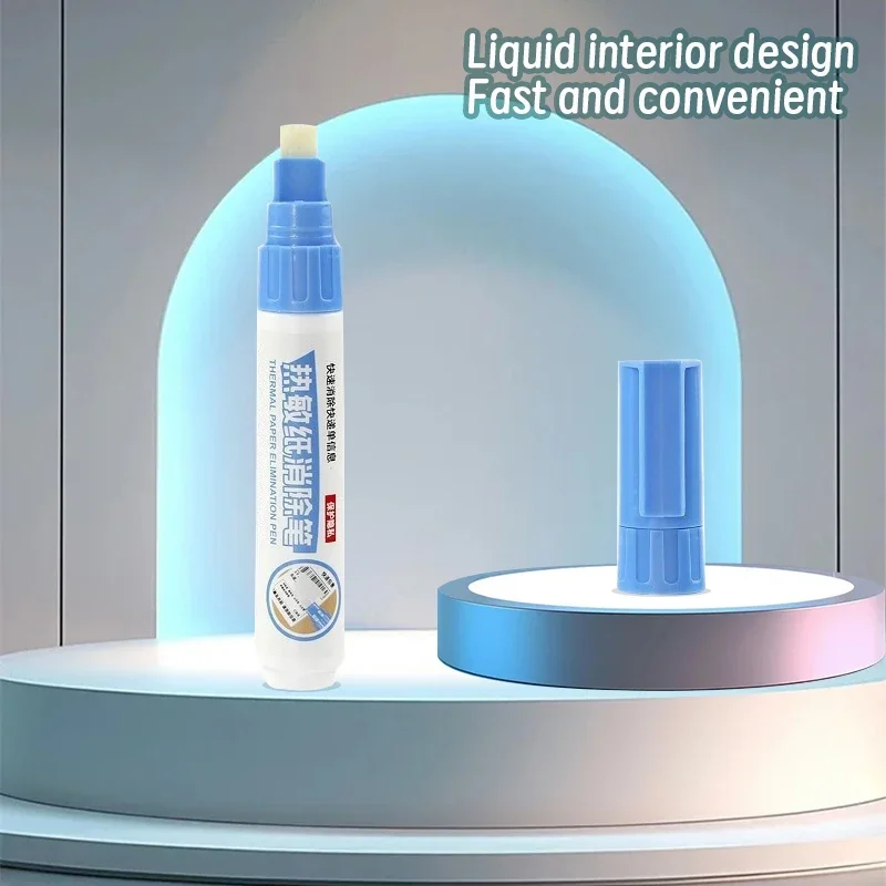 Kotak Terbuka Portabel Tahan Lama Kertas Termal Perlindungan Identitas Data Privasi Alat Penghapus Informasi ID Pena Penghapus Kertas Termal