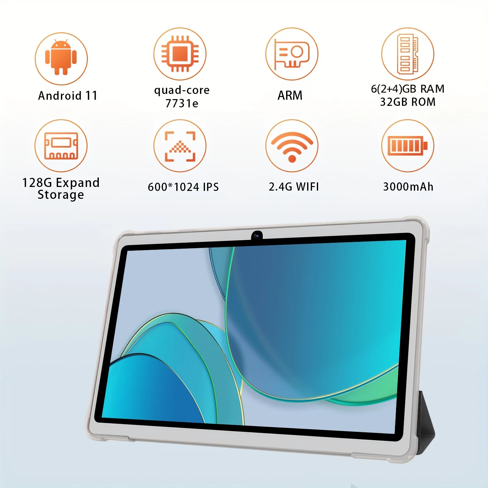 2026 Global Version 7 Inch 4G WiFi Kids' tablet Quad Core 2GB RAM 32GB ROM Dual Cameras Children's Gifts Tablets Android 11