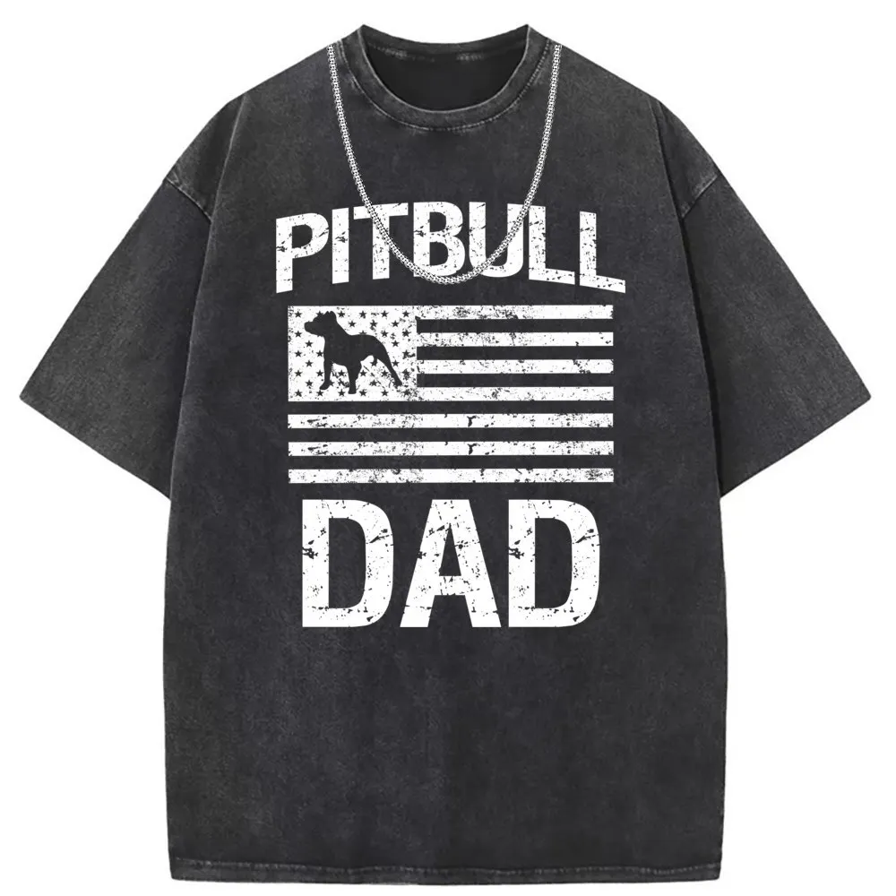 Pitbull Dad Mens Pit Bull Dog Flag Sweater New Leisure Long Sleeve VALENTINE DAY Men Sweatshirts Fitness Fashion Shirt