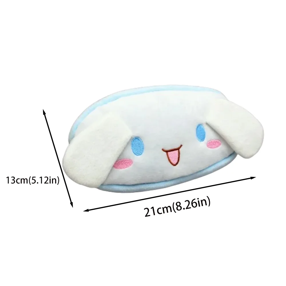 Kawaii Cinnamoroll Kuromi Plush Pencil Case Cartoon Large Capacity Pen Case Student Stationery Cosmetic Bag Gifts Toys - view 5
