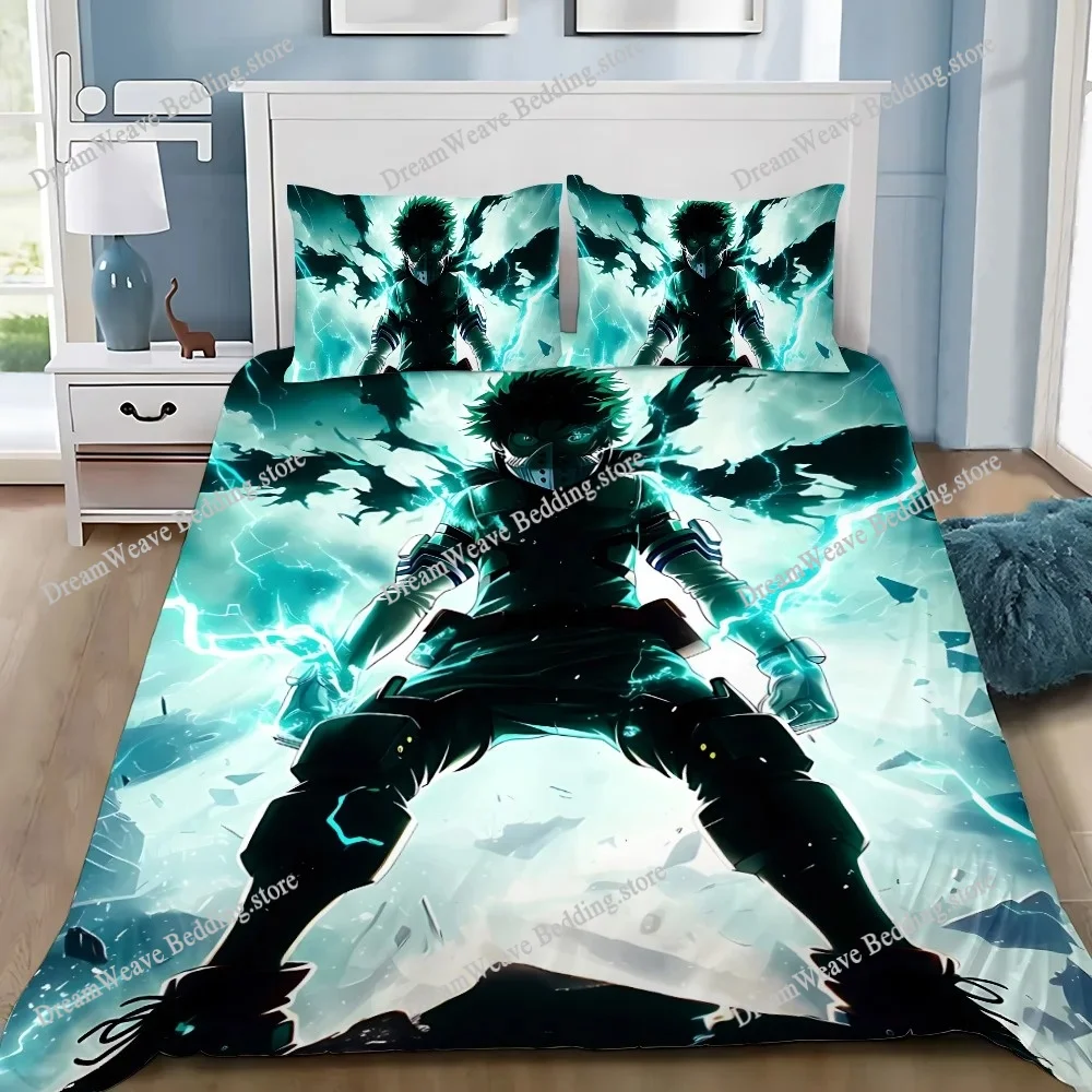 

Home Textile Cartoons My Hero Academia Cover Duvet Cover Pillow Case Boy Girl Polyester Bedding Set King Queen Twin Size