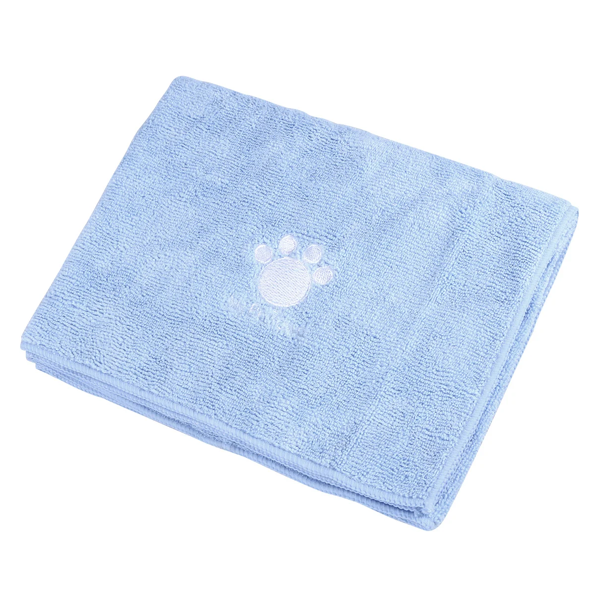 

Pet Bath Towel Blue Microfiber Super Absorbent Machine Washable Drying Towel for Dogs Cats Quick Dry Mat 100x40cm Dog Bath