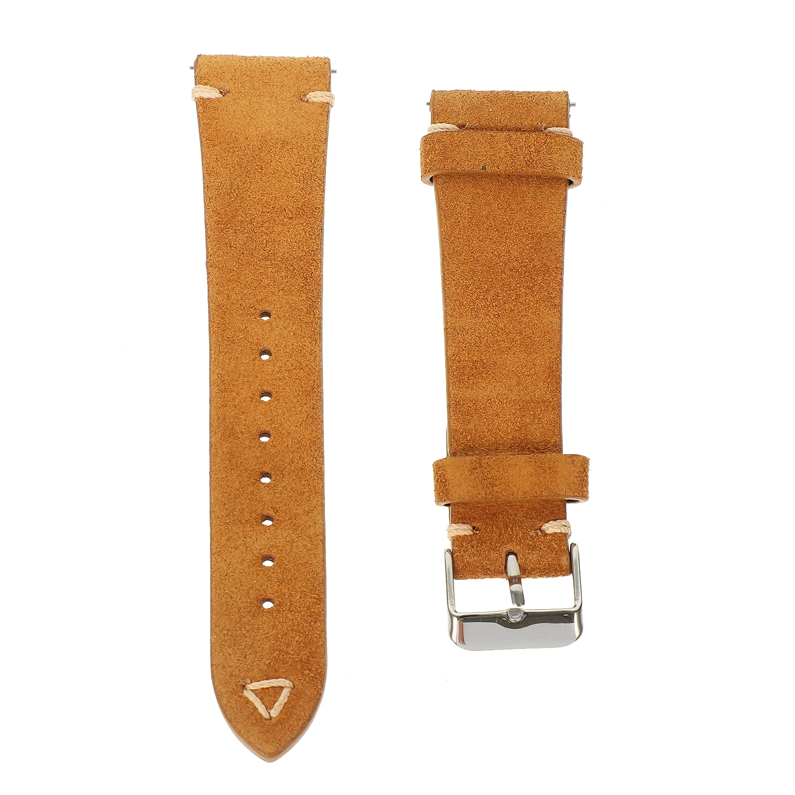 

Retro 20mm Brown Cowhide Watch Strap for Men Adjustable Band Compatible Watches Soft Material Safe Skin Great Gift Idea