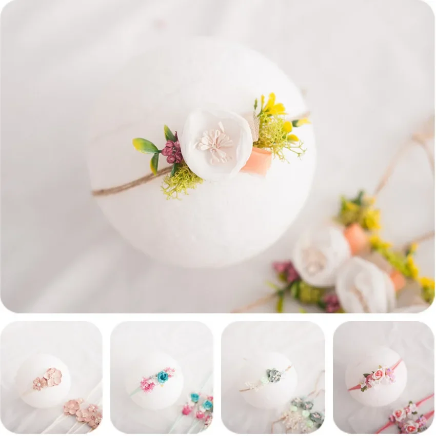 Bows Flowers Elastic Baby Infant Hair Accessories for Newborn Baby Girl Headbands Photography Props Headwear