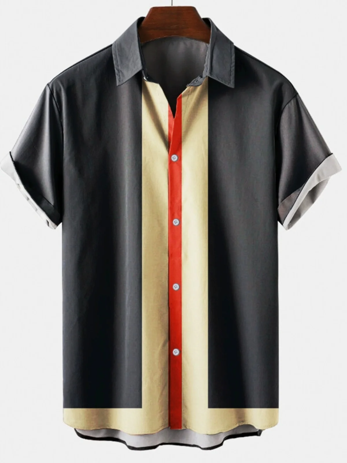 

3D цифровая печать ort Sve irt с отложным воротником, модная молодежная однотонная осенняя одежда для мужчин среднего возраста