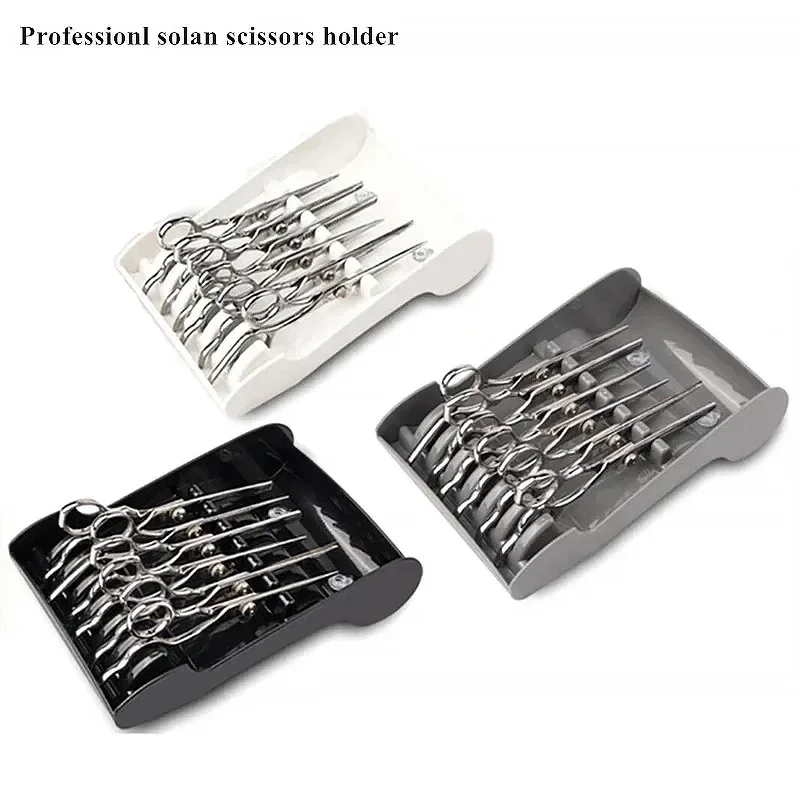 Professional Salon Holder Racks Barber Shop Shears Stand Organizer Storage Tray, Storage Tray Available for 6 Scissors