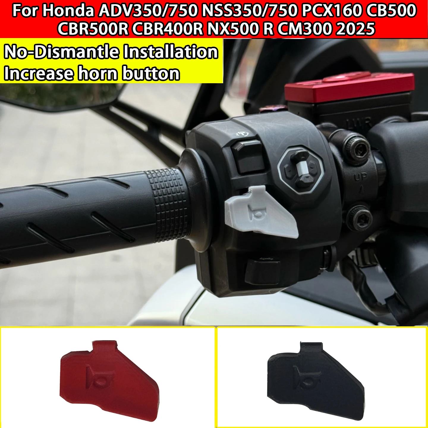 Motorcycle modification horn button amplifier without disassembly For HONDA CM300 CM1100DCT ADV350 XADV750 PCX160 NX400 2025 26