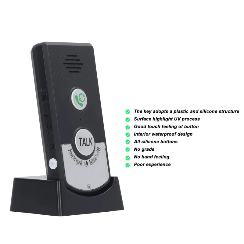 2 Way Voice Intercom Super Long Range Wireless Intercomunicador Waterproof Intercom Doorbell System Unit Audio Intercom
