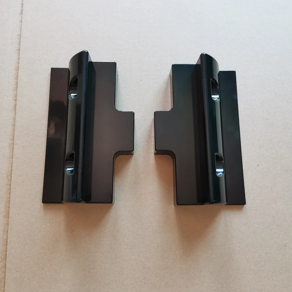

2 шт., боковые монтажные кронштейны из АБС-пластика для караванов, автодомов, лодок, солнечных панелей, черные
