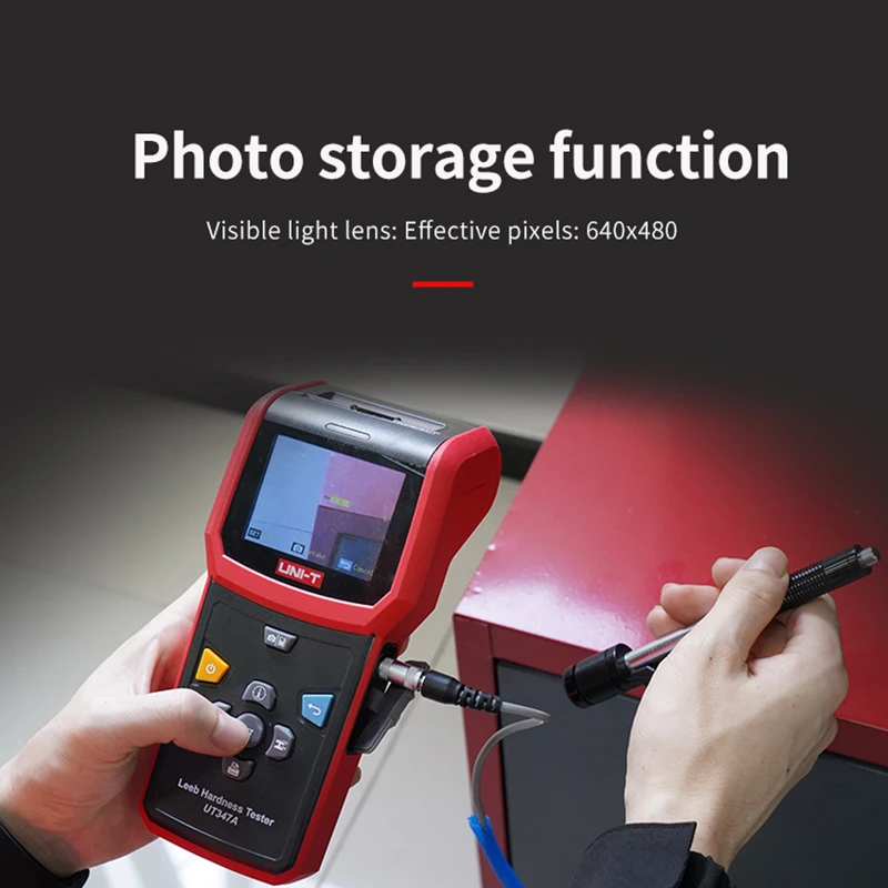 UNI-T UT347A Leeb Hardness Tester Metal Professional Durometer Impact Device Convert to HL HB HRC HRB HV HS  With Data Output