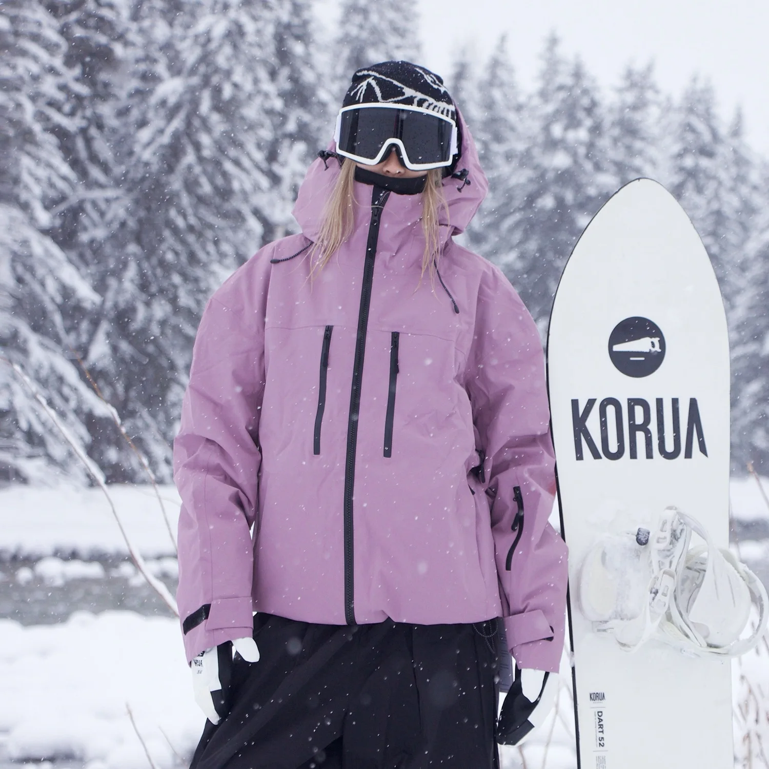 Veste de Ski d'hiver pour femmes et hommes, vêtements de Snowboard 3L, imperméable, coupe-vent, chaud et respirant, vêtements de neige en plein air, manteau de Ski à capuche