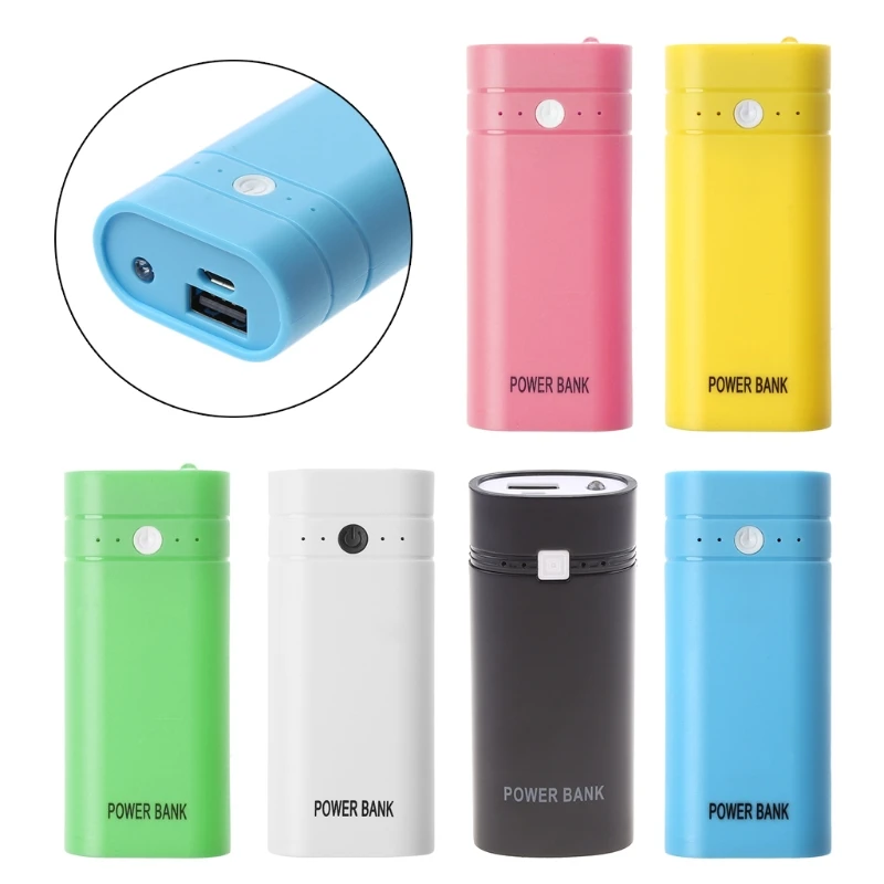 Mini Professional USB Port 2x 18650 Battery Charger Holder Power -Bank Box for Shell for Case DIY Kit