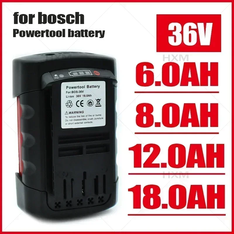 

Литий-ионный аккумулятор большой емкости 36 В, 18000 мАч для Bosch BAT810 BAT836 GBH36V-Li, сменный литий-ионный аккумулятор для электроинструмента