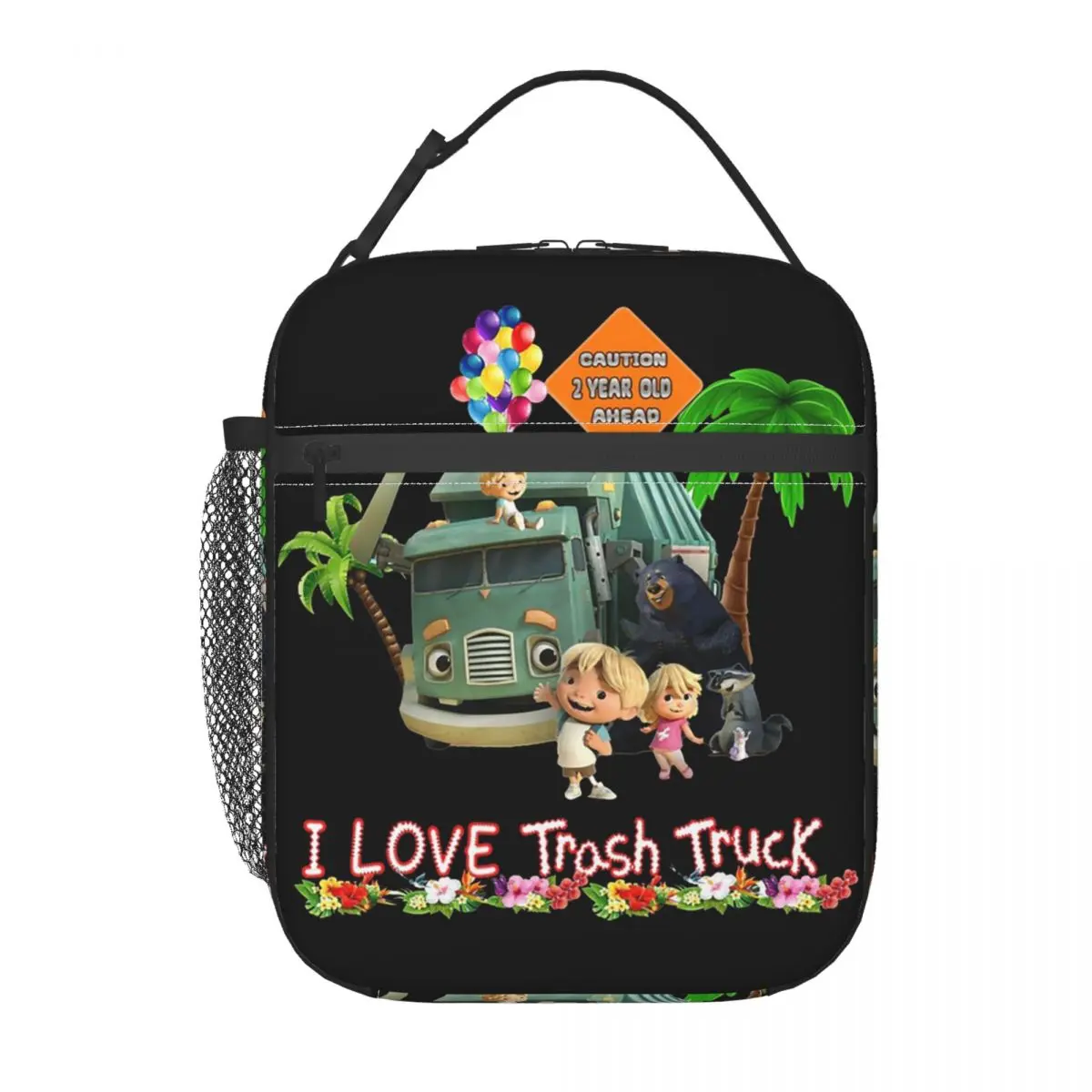 Trash Truck, Garbage Truck Kids Insulated Lunch Bag for Women Children Portable Food Boxes Thermal Lunch Box Tote