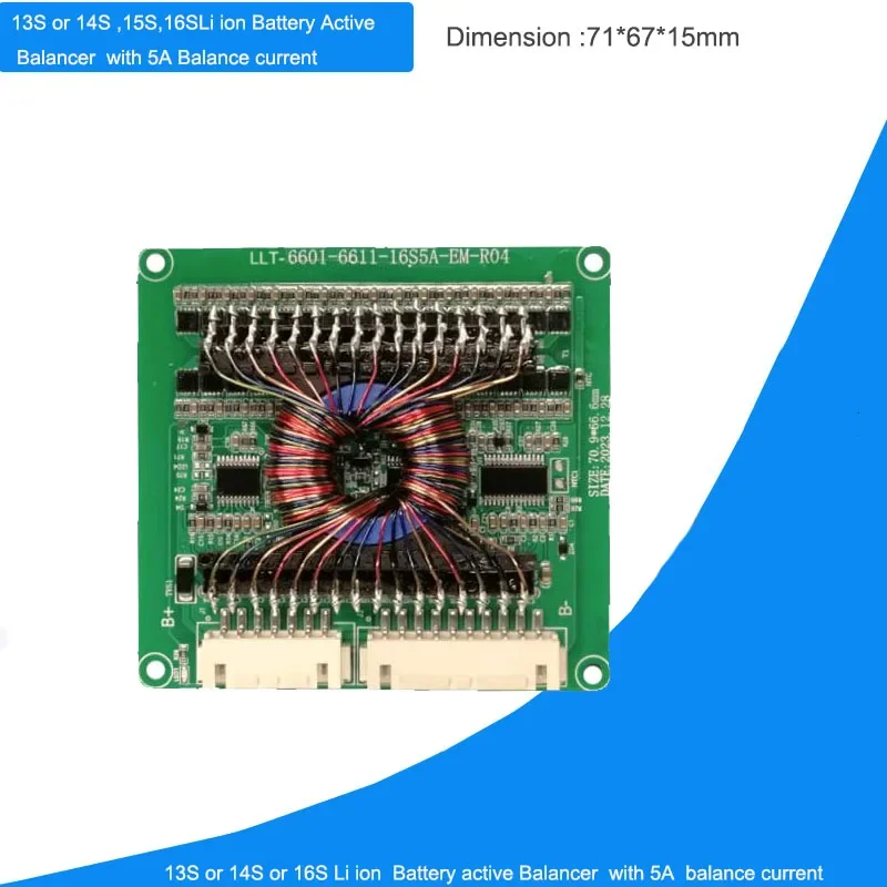 

13S 14S 15S 16S Battery Active Balancer or 48V 60V Battery balance module equalizer with 5A Current