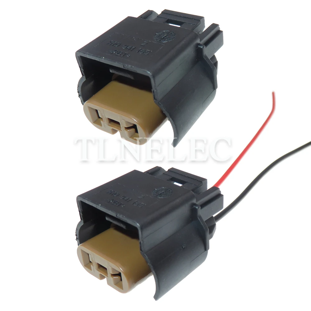 Conector eléctrico de luz antiniebla para automóvil, Conector de 2 pines con cables, enchufes de Cable para automóvil 15336117 7H0941165