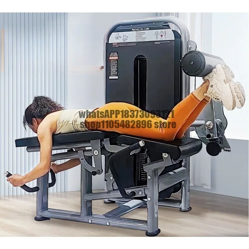 Sitting leg flexion and extension bending machine leaning over leg muscle strength trainer gym leg training equipment