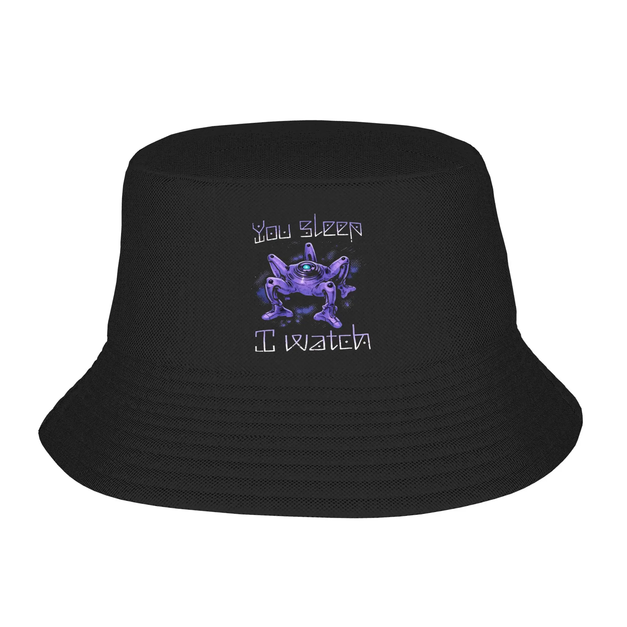 You Sleep I Watch Rocky Alien Project Hail Mary Funny Bucket Hat  Harajuku Fisherman Caps For Unisex Hunting Sunscreen Hats