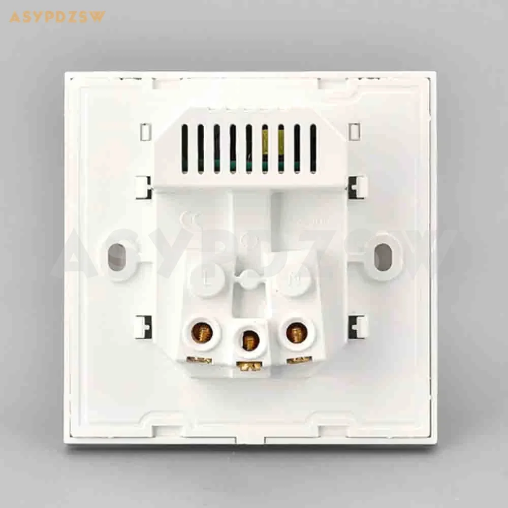 2 PCS GOLD Tempered glass Type 86 panel socket EU wall socket With dual USB plug