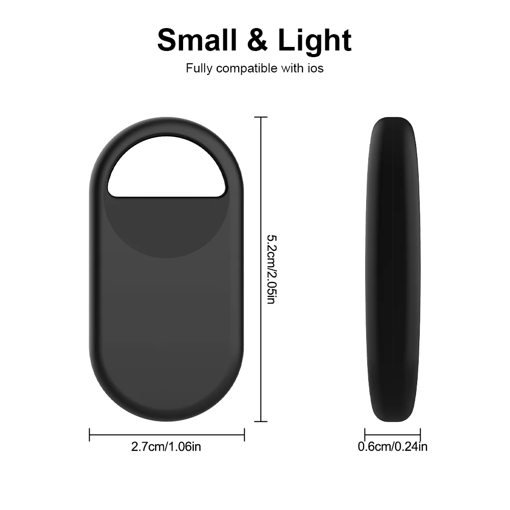 Smart Tag Bluetooth GPS Tracker For iOS Find My App Anti-Lost Security Locator Sound Locate Alarm Reminder Key Finder