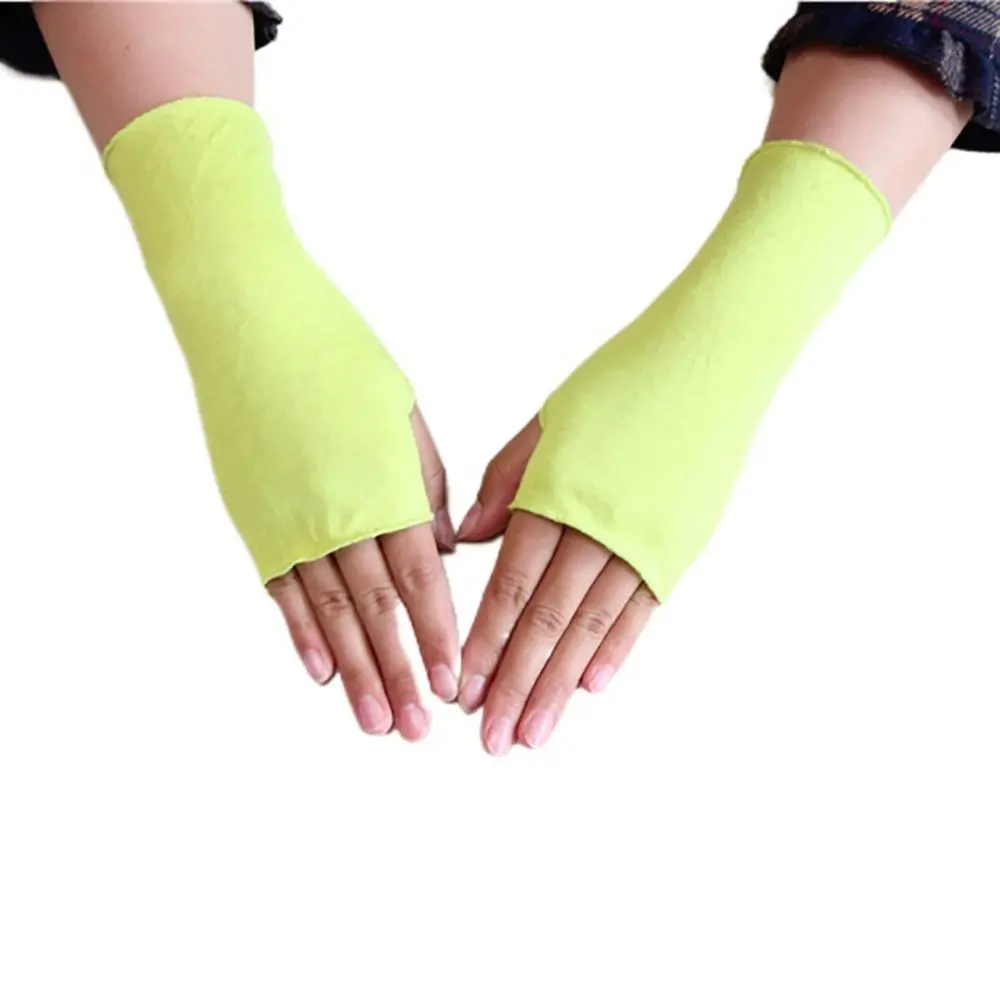 قماش مرن قصير ظلة صيفية لركوب الدراجات بدون أصابع قفازات نصف اصبع قفازات واقية من الشمس قفازات القيادة