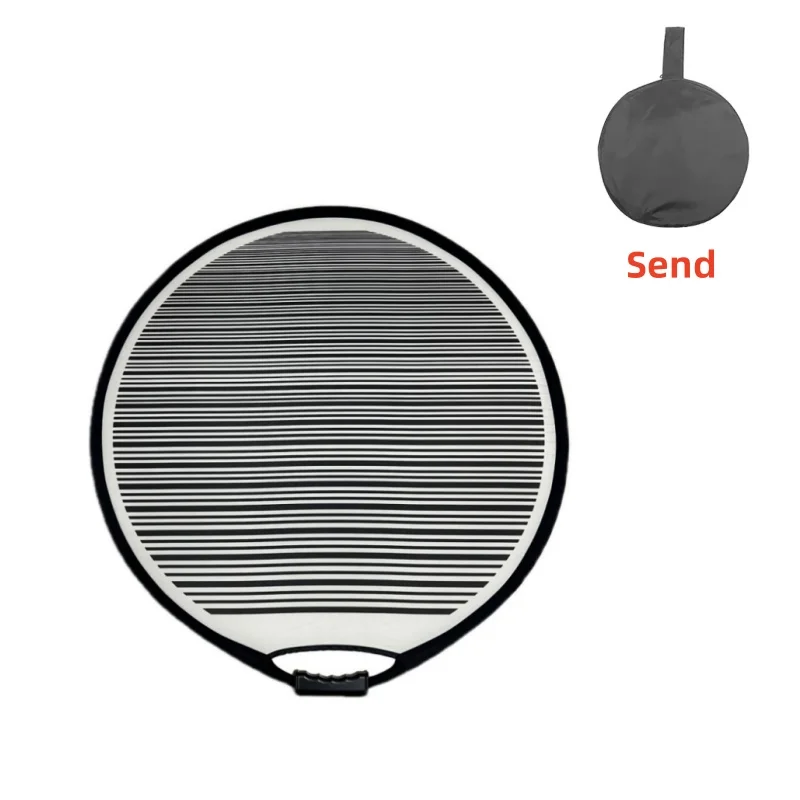 

80cm Dent Reflector Board Car Dent Remover Check Tool Circular Striped Flexible Foldable Portable Designed Light Reflector