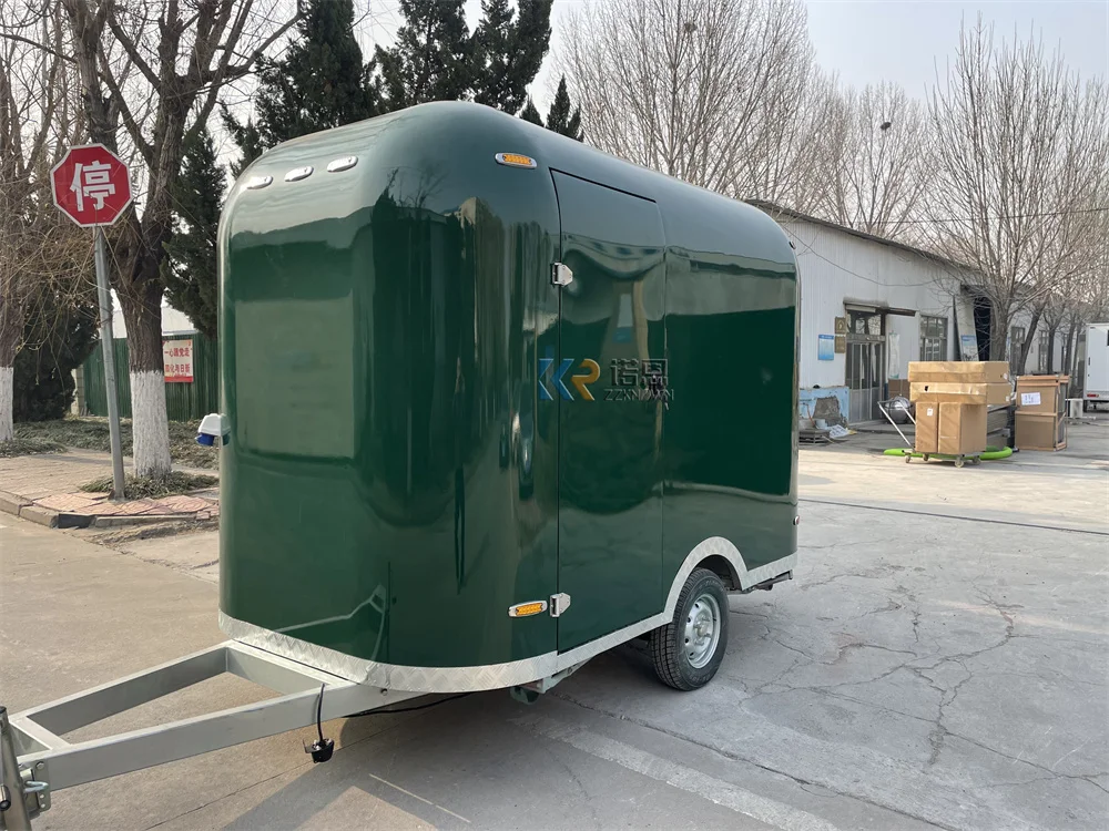 Concession Street Food Truck Airstream Mobile Kitchen  Kiosk Snack Fast Food Trailer Customized Size Cart