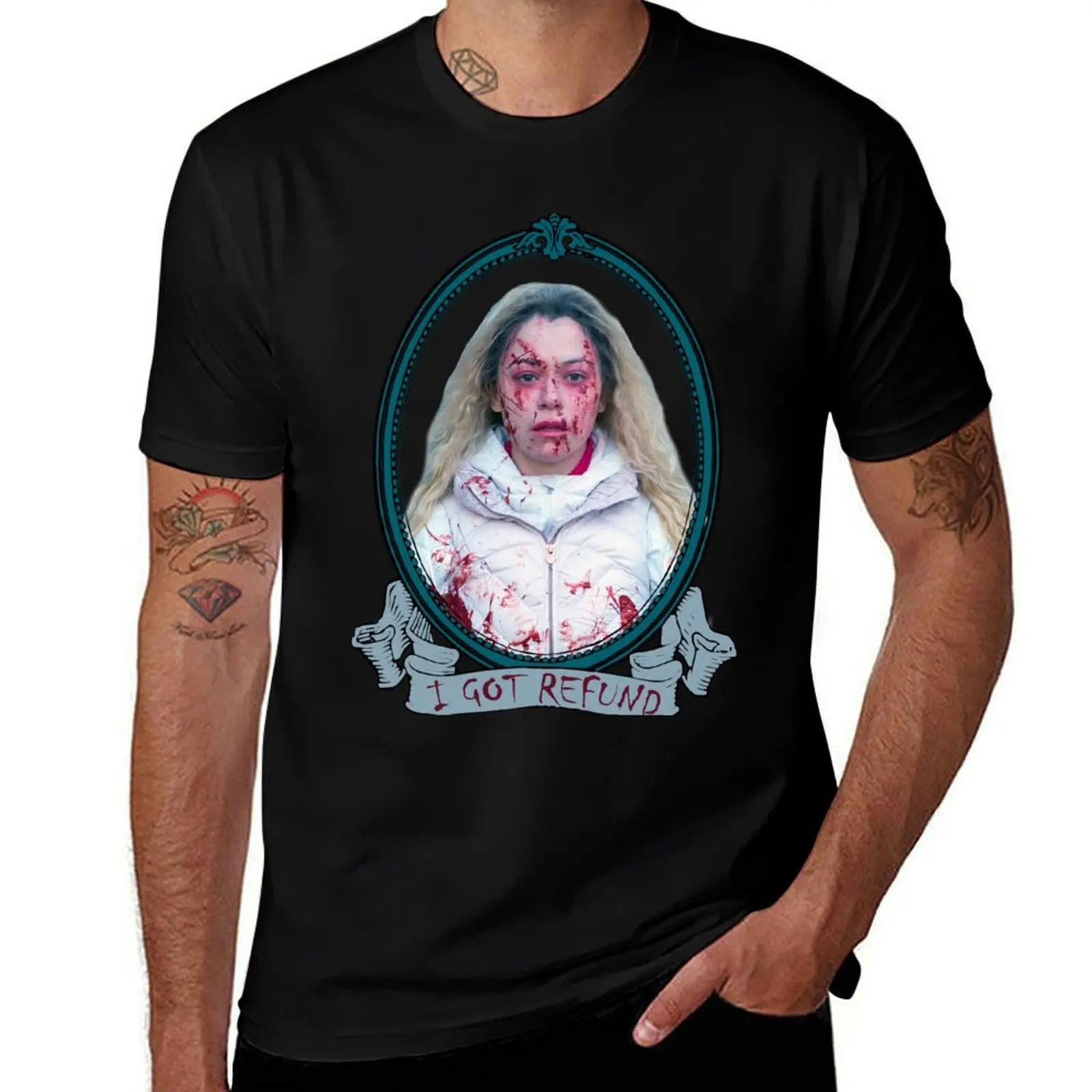 Helena Portrait 2 T-Shirt Aesthetic clothing quick drying oversized graphic tee t shirts for men cotton