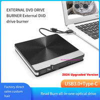 External CD/DVD Drive for Laptop,DVD Player for Laptop,USB 3.0 USB C Portable DVD Reader Writer ROM Drive,CD Burner External