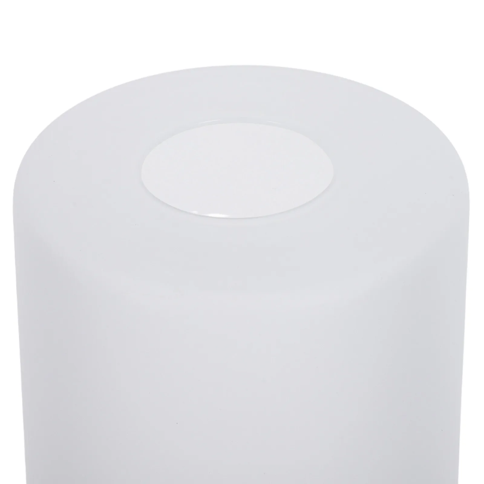 Frosted White Glass Cylinder Lampshade 8x4 Inch E27 Fitting Pendant Light Shade Replacement Heat Resistant Easy Install Modern