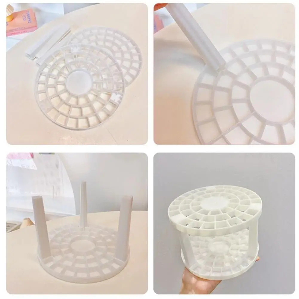 Нескользящий Многофункциональный пластиковый контейнер для кистей для макияжа, 1 набор