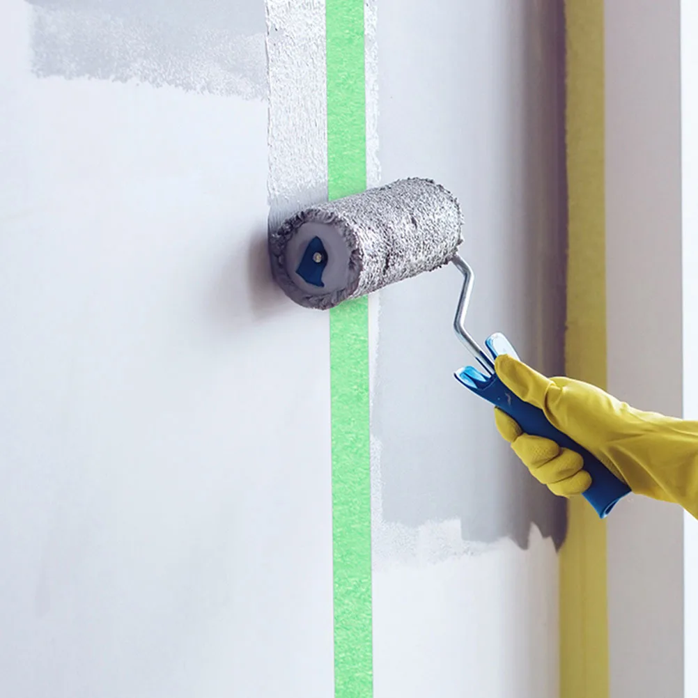 

4 Rolls Colorful Drafting Tape for DIY Art Craft Projects Washi Style Masking Tape for Wall Painting Labeling and Decorating