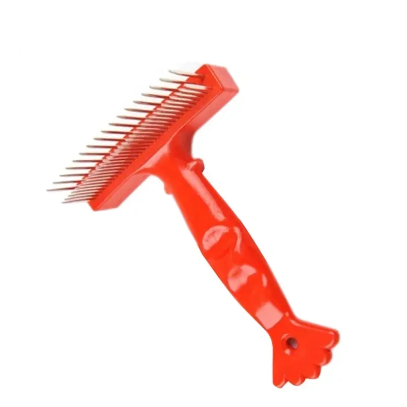 Double Row Pet Comb Stainless Steel Pins Dog Cat Grooming Undercoat Rake Brush Safe and Durable Products