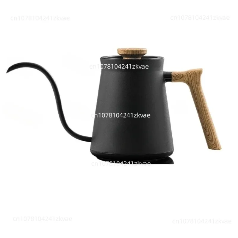 temperature-controlled hand-brewed coffee pot, household fine-mouth pot, stainless steel electric kettle, teapot