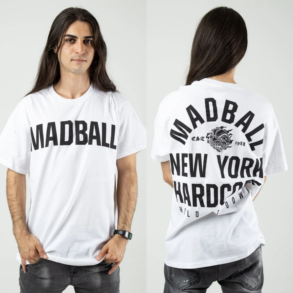 Pop Madball Grafik-Baumwoll-T-Shirt Unisex Sommer Kurzarm Mode Marken-T-Shirt Luxus Casual Vintage Tees