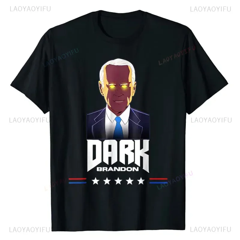 Joe Biden T-Shirt  Dark brandon Rising Funny Campaign Outfits Political Summer Casual individuality Men's and women's T-shirt