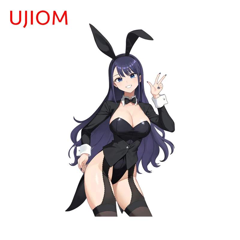UJIOM Sexy Bunny Girl Wall Sticker Trendy Eye Catching High Quality Sunscreen Decal Suitable For Pretty Adhesive Wallpaper