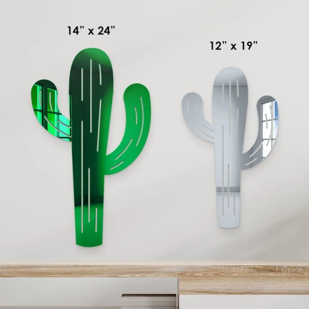 Acrylic Cactus Wall Art Mirror Cactus Mirror Room Decor Succulent Wall Art Custom Toddler Room Wall Mirror