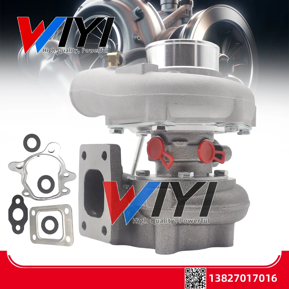 For GT25 GT28 T25 T28 GT2871 GT2860 Universal 0.6A/R Turbo Turbocharger 400HP+ Water Cooled A/R .60 .64 Journing bearing Turbine