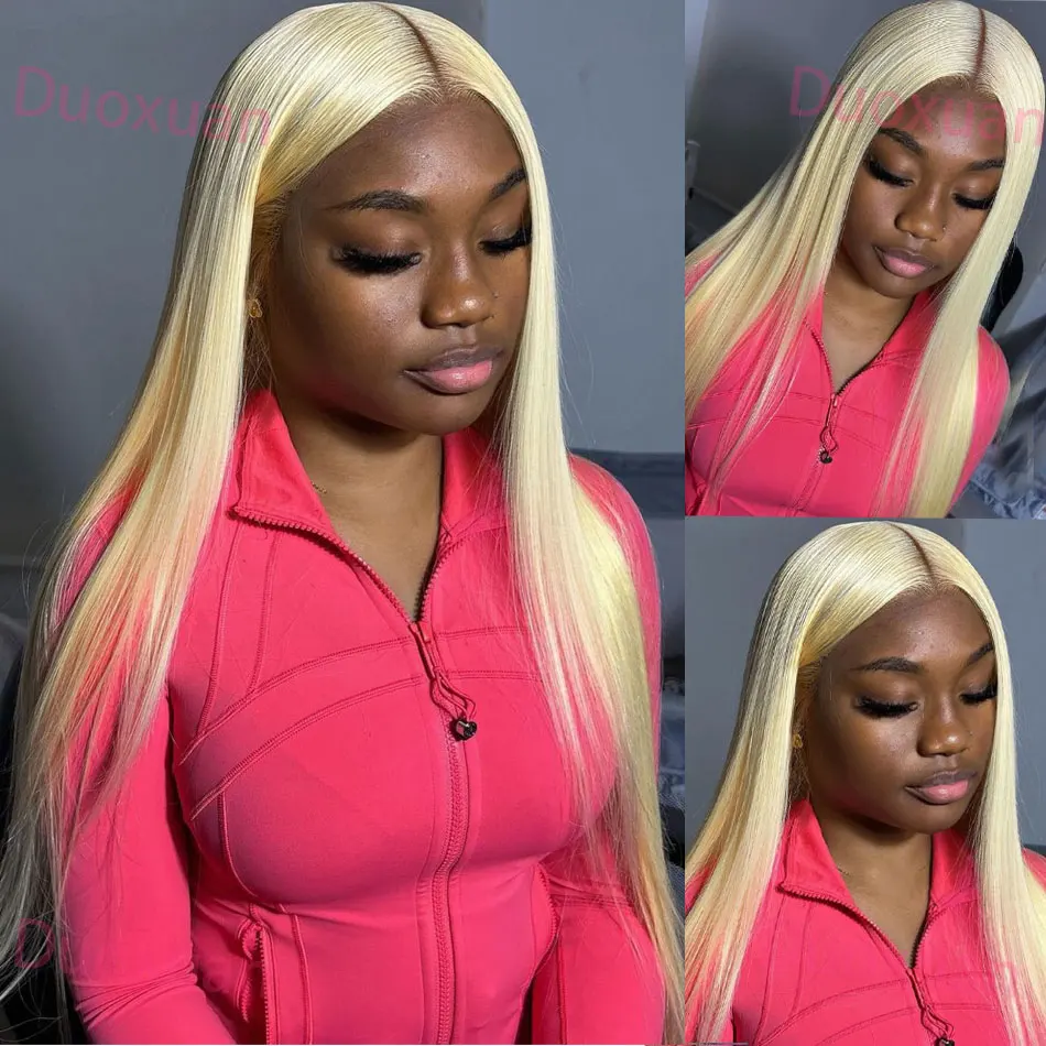 

613 Парик из натуральных волос, прямые 13x6 Hd, кружевные фронтальные парики, предварительно выщипанные с детскими волосами, блондинка, парик 613, парик спереди, 100% человеческие волосы