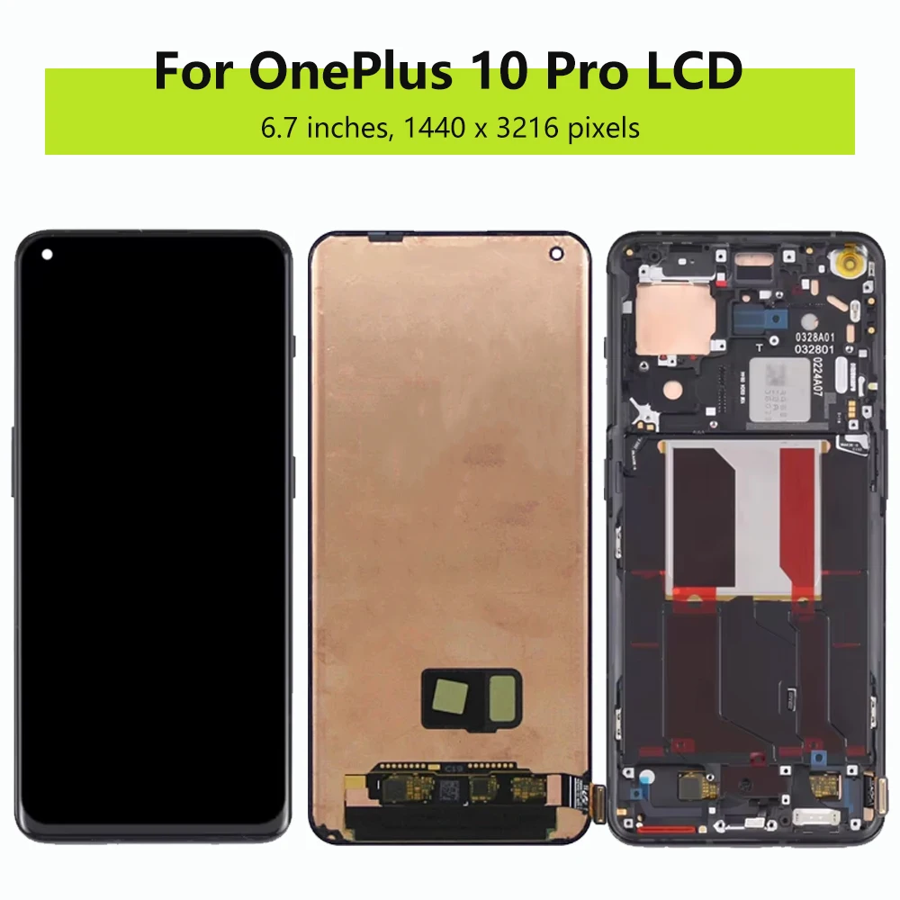 Screen For OnePlus 10 Pro 1+10Pro LCD NE2210 NE2211 NE2213 NE2215 NE2217 LCD Display Touch Screen Digitizer Assembly Replacement