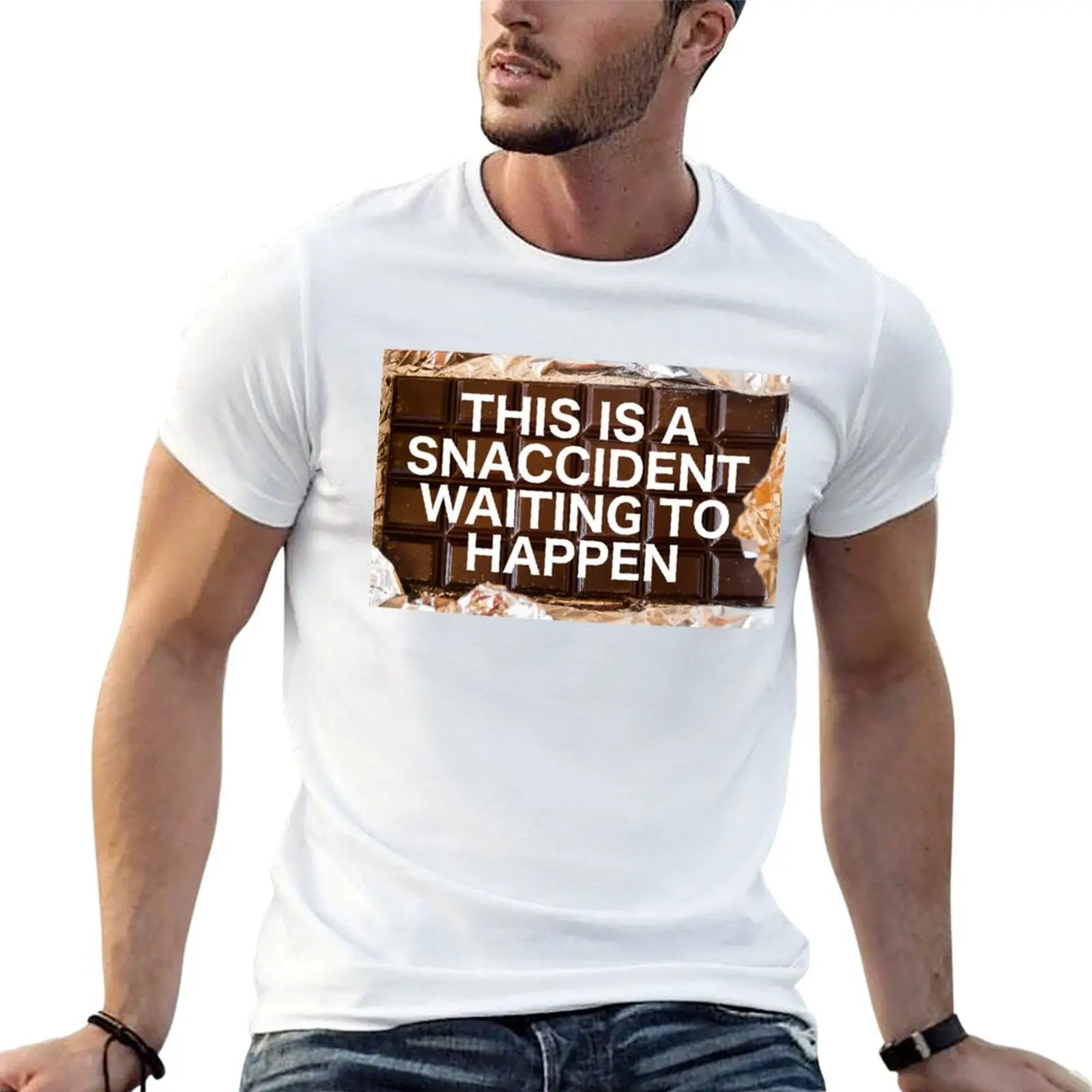 Snaccident T-Shirt Basic Casual Wear Short Sleeve Top