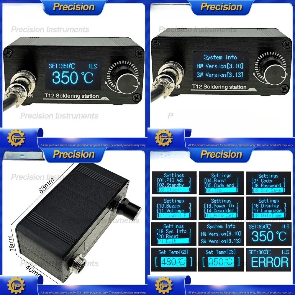 2026 محطة لحام صغيرة محمولة مع شاشة OLED للتحكم في درجة الحرارة لإصلاح الهاتف المحمول