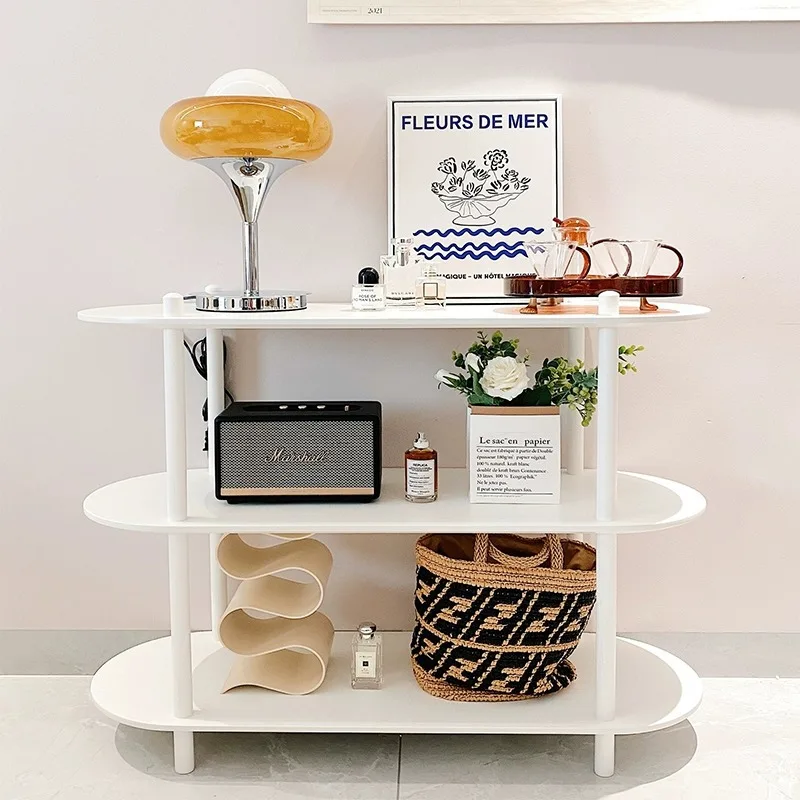 

Simple floor rack ins wind bookshelf living room home display rack store display rack white multi-layer shelf