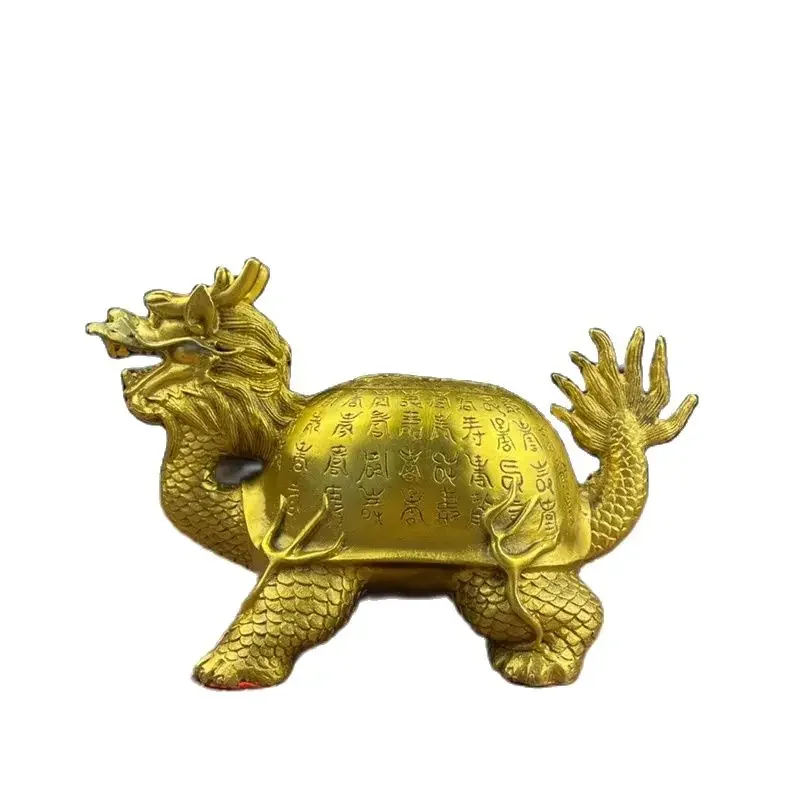 Jinggong horse Ornament Brass Baishou Turtle Longevity Character Dragon Turtle Home Furnishings Head Turt